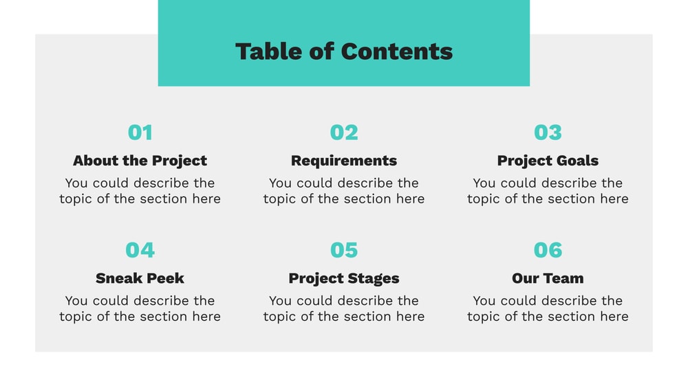 简单的项目提案PowerPoint模板