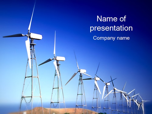 风力发电――能源PPT模板