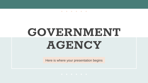 政府机构PowerPoint模板