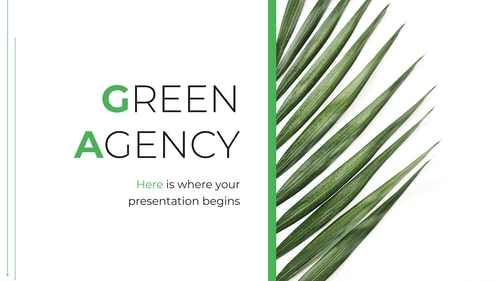 绿色机构幻灯片主题和PowerPoint模板