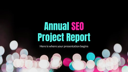 年度搜索引擎优化项目报告PowerPoint模板