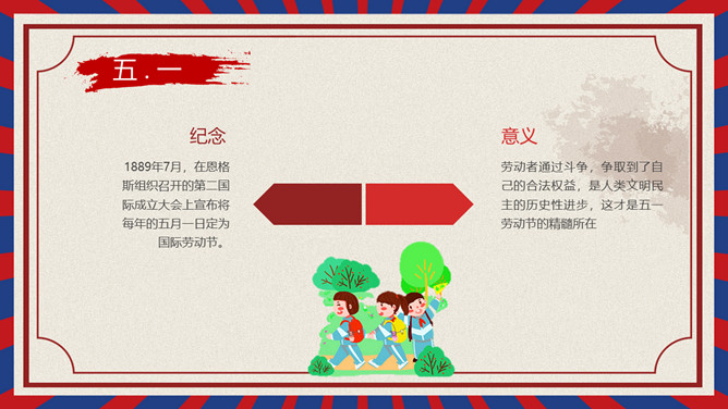 劳动节学生假期安全教育 PPT 模板第 5 页预览