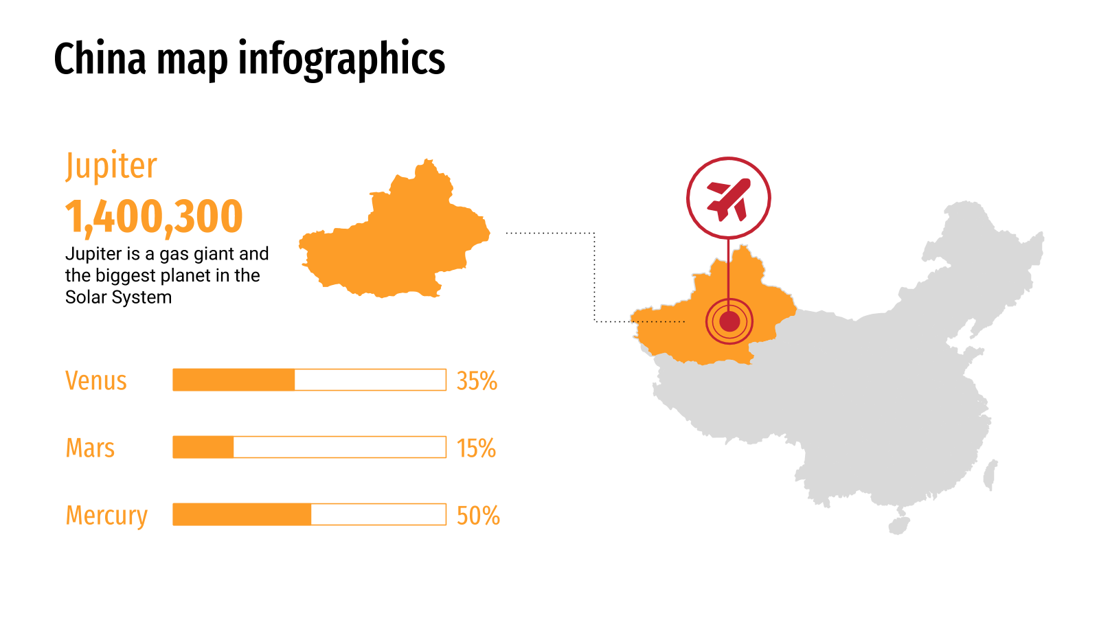 中国地图信息图形