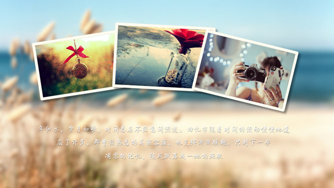 个人照片电子相册 PPT 模板第 10 页预览