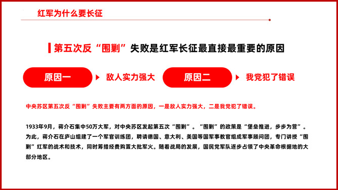 纪念长征胜利弘扬长征精神 PPT 模板第 6 页预览