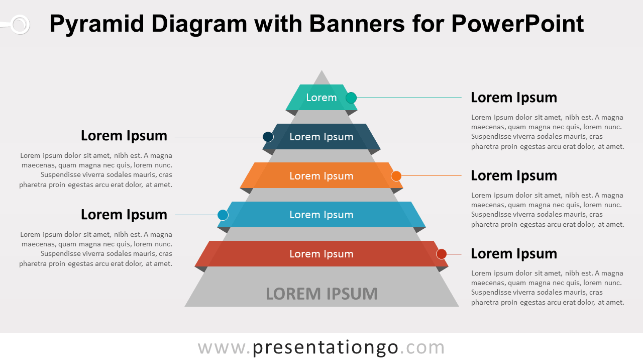 金字塔图PowerPoint的横幅