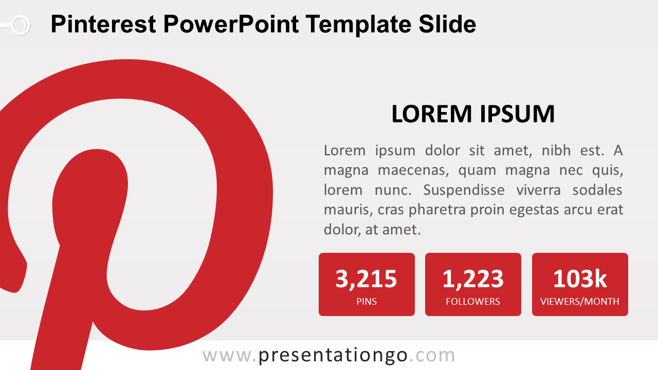 Pinterest PowerPoint幻灯片模板