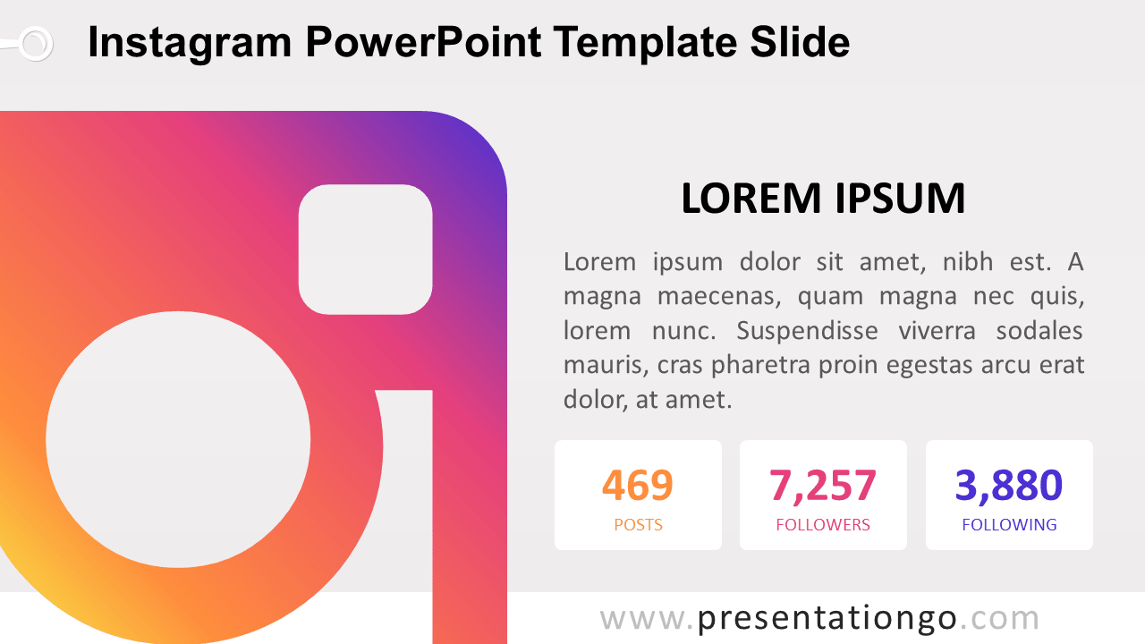 Instagram PowerPoint幻灯片模板
