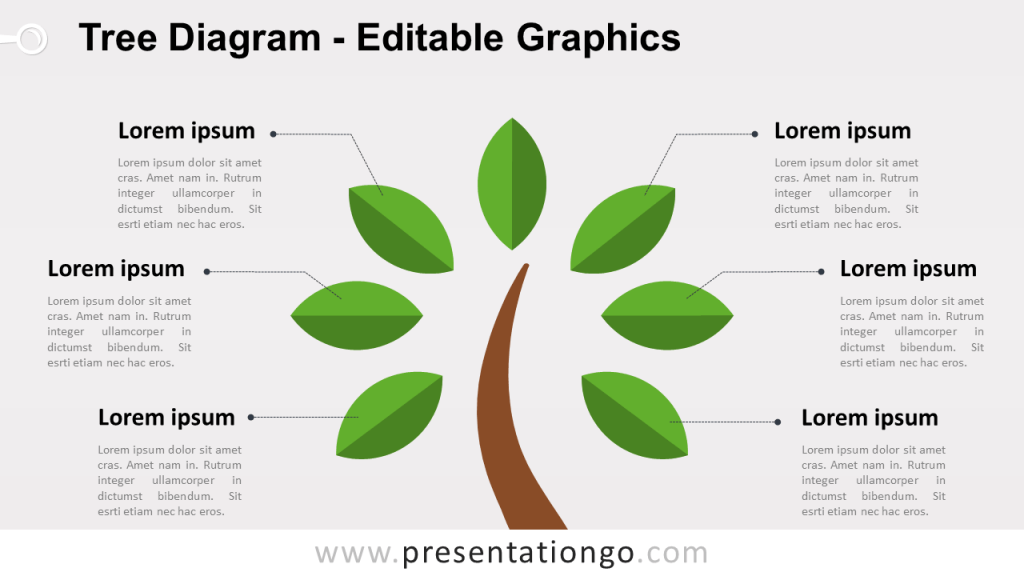 简单的树PowerPoint图
