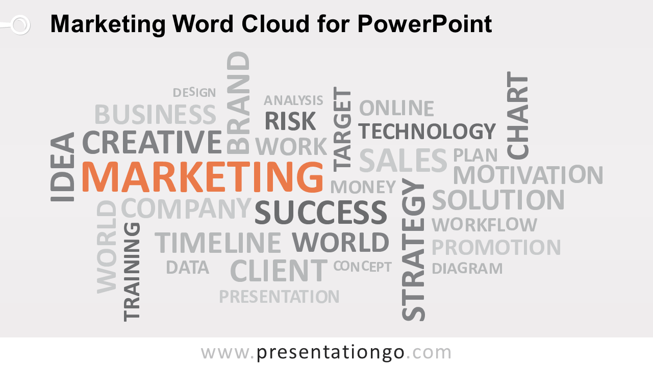营销Word Cloud for PowerPoint