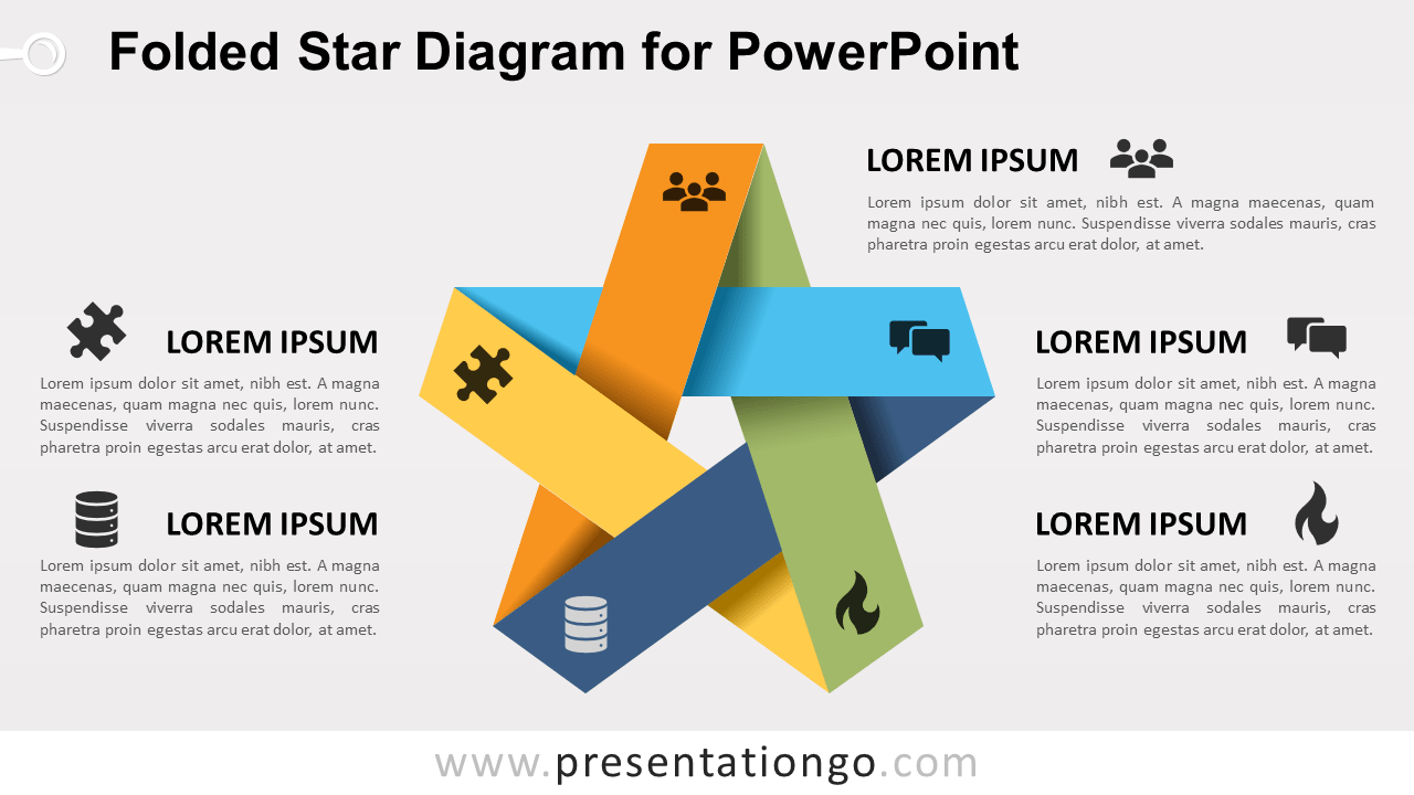 折叠PowerPoint的明星图