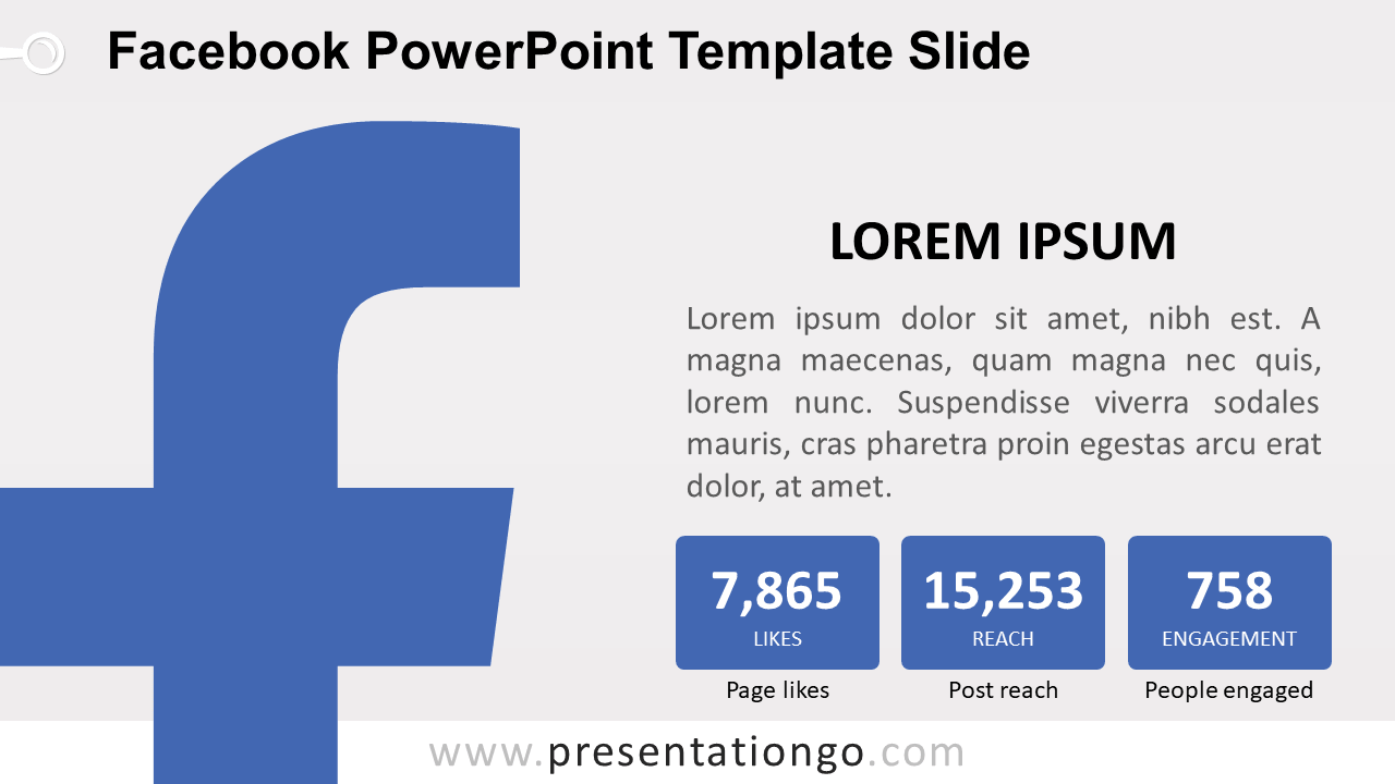 Facebook PowerPoint幻灯片模板