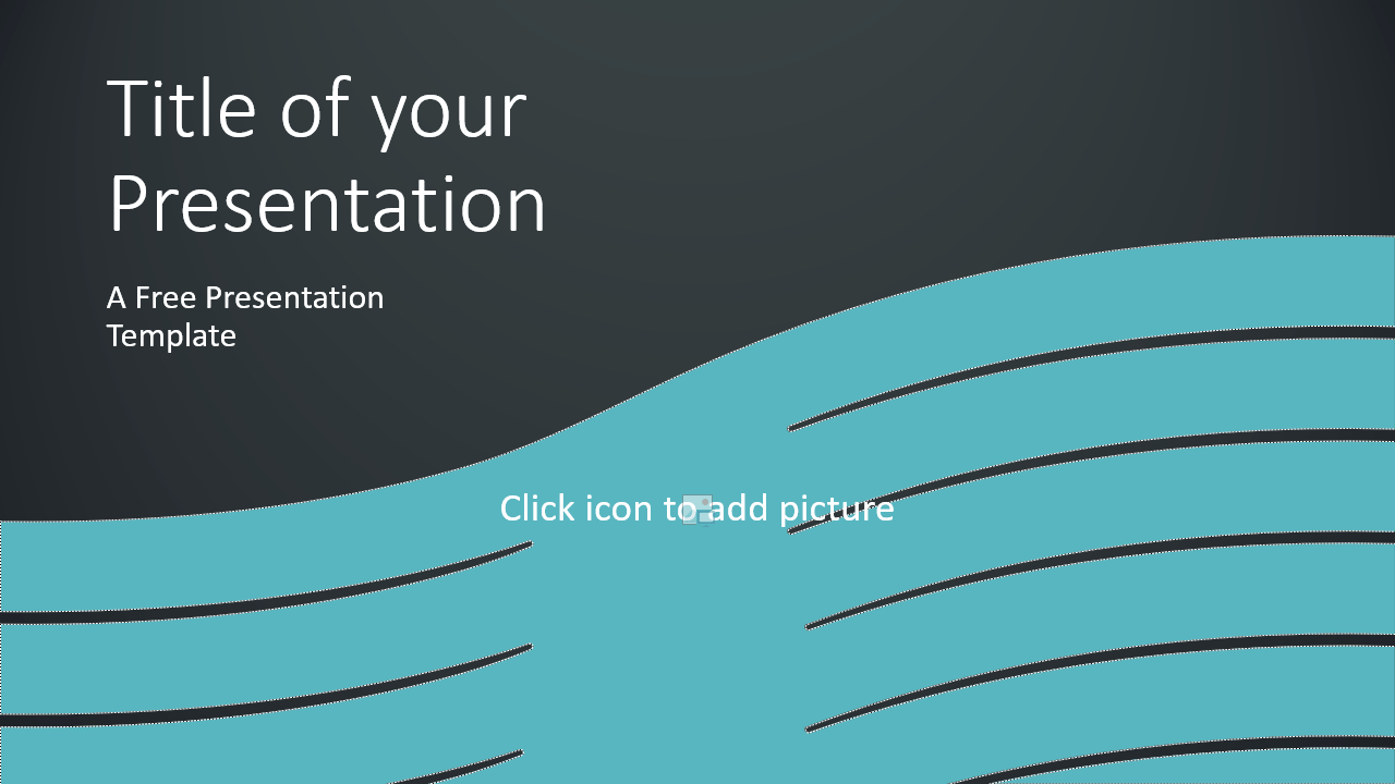 PowerPoint和Google幻灯片的波形模板