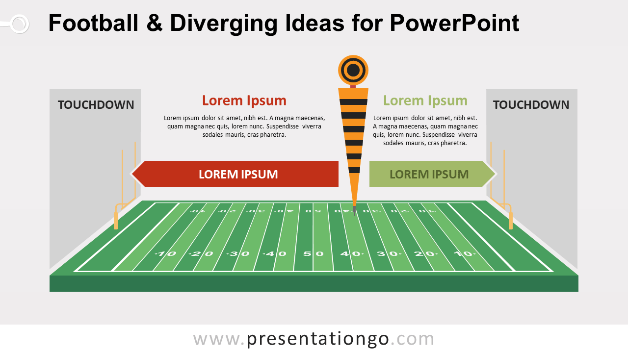 足球为PowerPoint和不同的想法